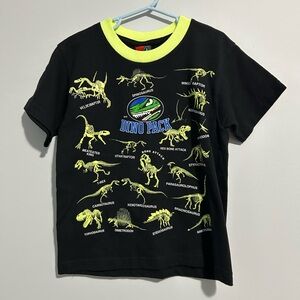 Dino Pack Black and Yellow Kids T-Shirt